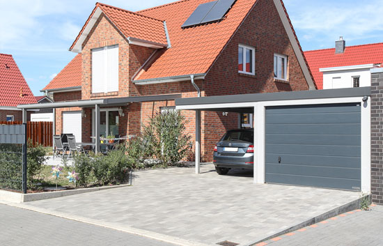 Kombination Garagen/Carport